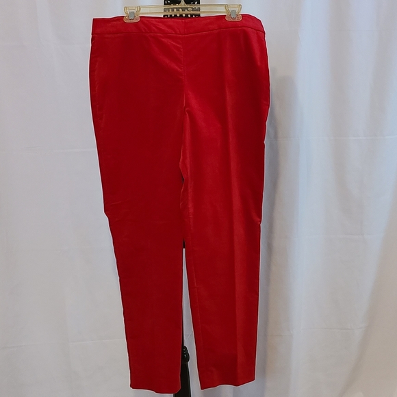 Talbots Slim Ankle Pants Red - Picture 11 of 11